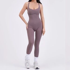 NWT BuffBunny Corset Bodysuit | Mocha Berry | Size XL